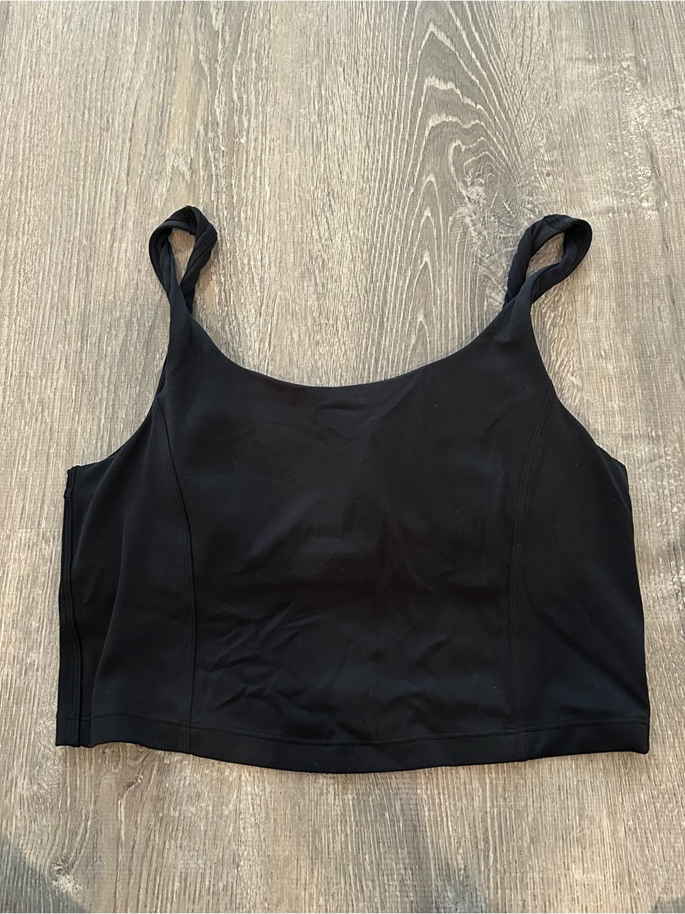 Black Lululemon tank top cropped size small